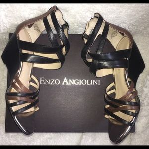 Women’s Enzo Sandal black & brown straps